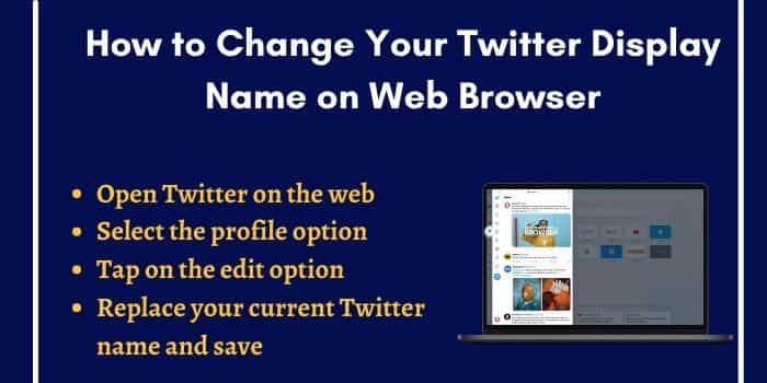 How to Change Your Twitter Display Name on Web Browser
