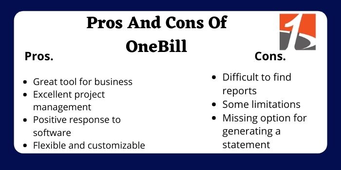 Pros And Cons Of OneBill
