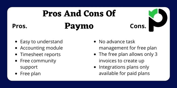 Pros And Cons Of Paymo